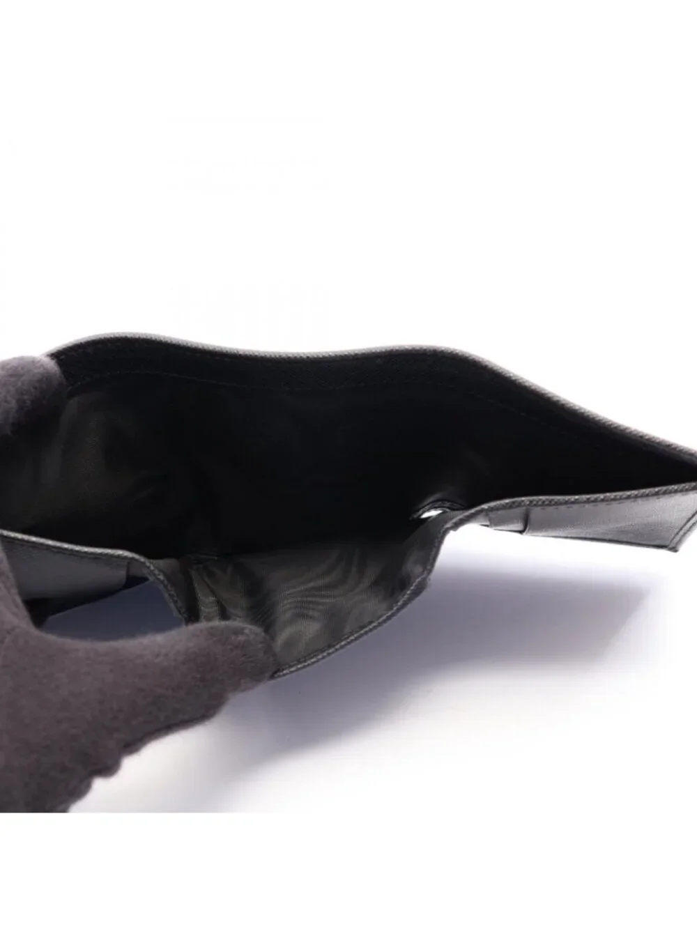 Prada Trifold Wallet Tessuto Saffian Nylon Saffiano Leather